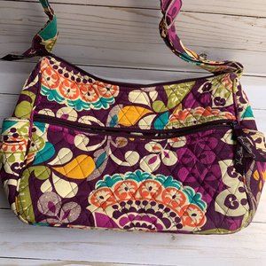 Vera Bradley Plum Crazy Pocketbook and Change Purse